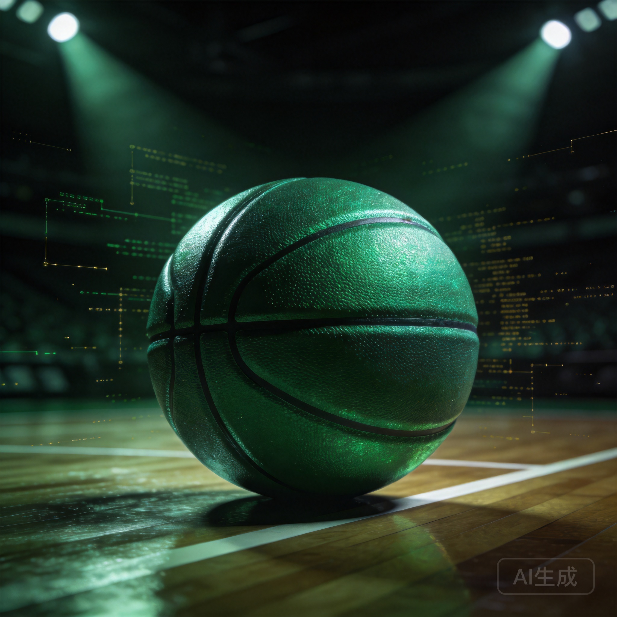 CBA比分预报主题插画